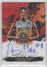 2021 Topps Inception OTE Overtime Elite Red 62/75 Davion Mace #IA-DM2 Auto 11t9
