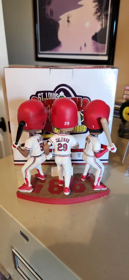 St Louis Cardinals Mystery 1985 Triple Bobblehead OZZIE BATTER- 9/5/25 SGA - NIB - Image 2 of 4