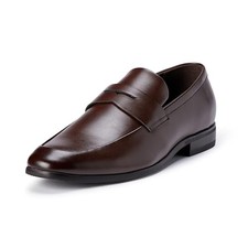 AMAZON ESSENTIALS MEN'S SQUARE APRON TOE LOAFER - AEMN60972F25-DKBROWN-11.5