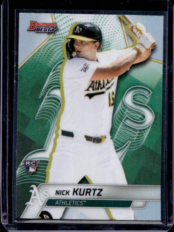 2025 Bowman's Best Nick Kurtz RC Refractor Rookie #42 Athletics