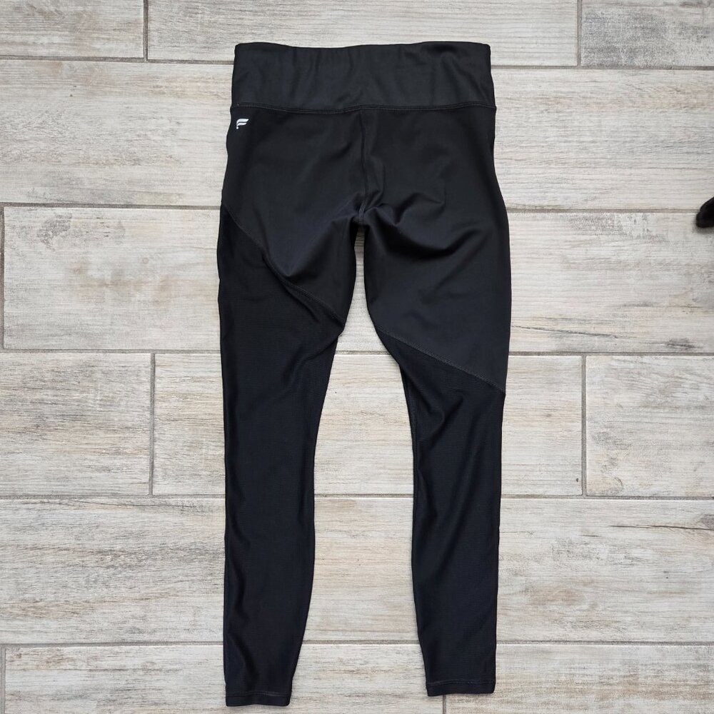 Fabletics Diagonal Pattern Mesh Bottom Leggings W… - image 2