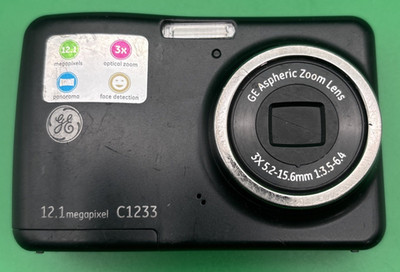 GE Digital Camera C1233 12.1MP  - Black -FOR Repair/Parts