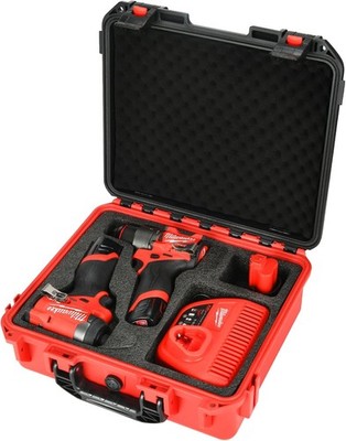 Case for Milwaukee M12 Impact Driver & Drill Set - Tool Box for Milwaukee Fuel T