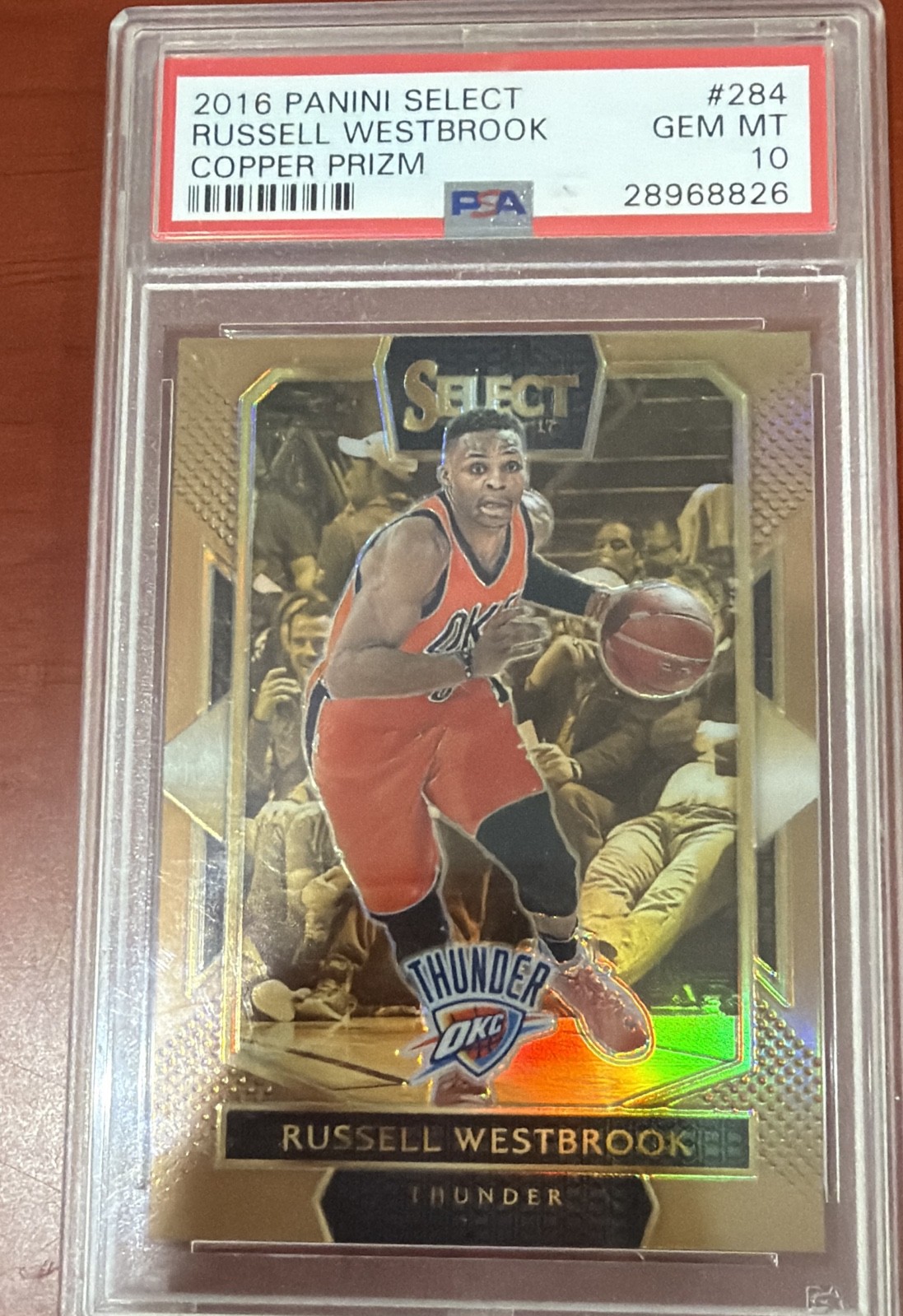 2016-17 Panini Select - Courtside Russell Westbrook #284 Copper Prizm /49
