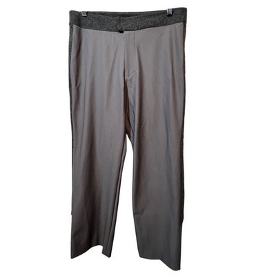 MEXX Women's Gray Career Dress Pants Trousers with Dark Gray Trim Size 38