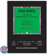 Arches Watercolor Pad, Cold Press, 9x12 inches, 12 Sheets - Profe