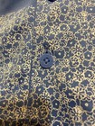 New w/ Tags! Men's Blue Adidas Golf Shirt with fine white floral print - Large — photo 7
