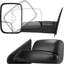 Towing Mirror Fit 05-15 Tacoma with Power Heated Flip-Up Towing Mirrors Manual-F