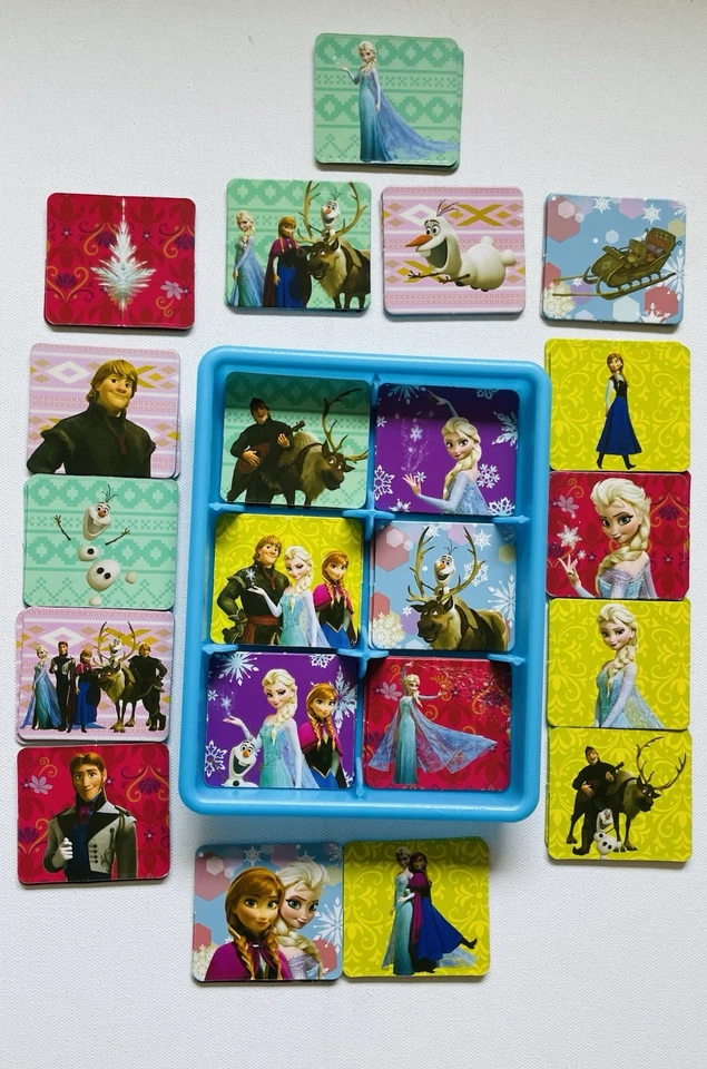 Disney Frozen Memory Match Game 72 Cards Kids Family Matching Game Complete - Image 2 of 4
