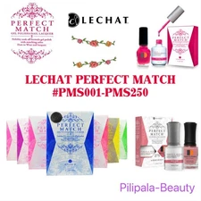 LECHAT Perfect Match UV Gel Polish+Nail Laquer Duo 0.5oz , #001- #250 CHOOSE ANY
