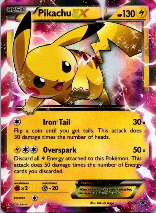Pikachu EX XY84 Holo Promo XY Promo Pokemon Near Mint