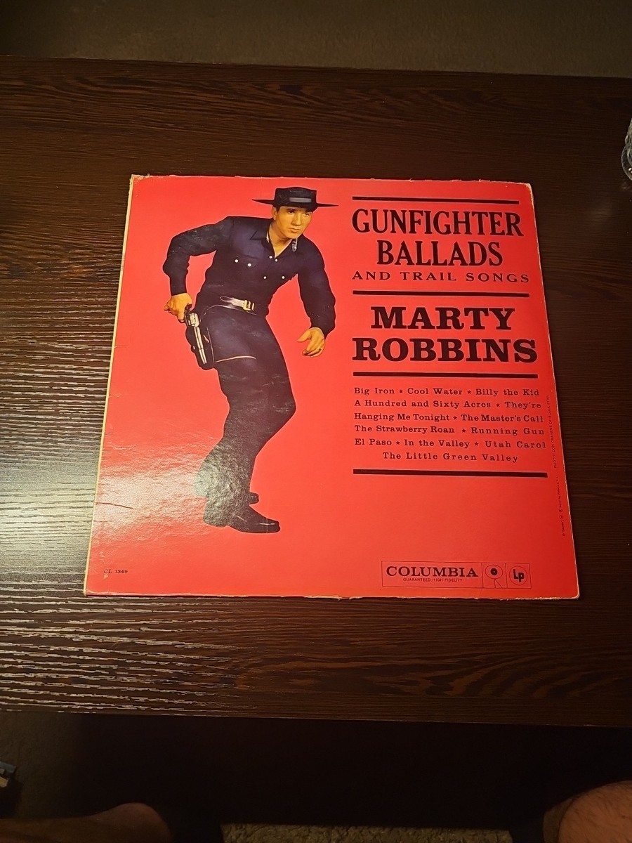 Marty Robbins Gunfighter Ballads And Trail Songs Vinyl LP 1959 CL