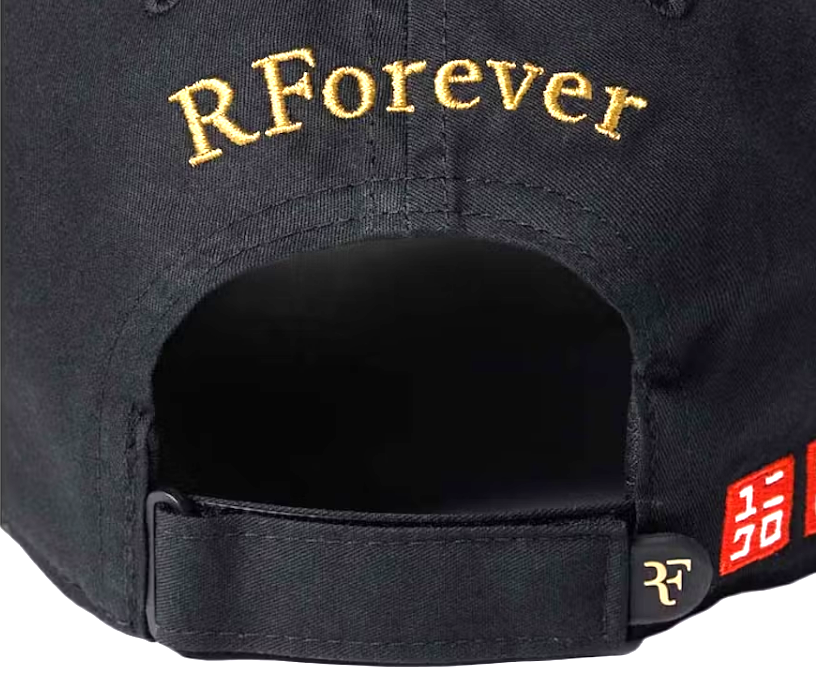 Roger Federer RF Cap - UNIQLO 2023 Limited Black/Gold NWT  display picture 2