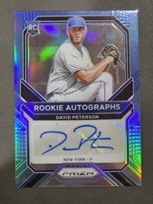 2021 Panini Prizm - Rookie Auto #4/25 David Peterson #RA-DP Blue & Carolina Blue