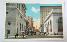 VTG 1931 TRENTON NJ PC STATE STREET West from Warren Street Teich Archives MINT