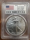 2018 American Silver Eagle PCGS MS69 First Strike , True Auction