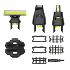 Shaver Nose Trimmer Replacement Heads Full Set Compatible with One Blade Shavers