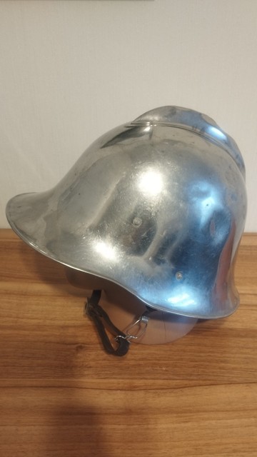 Polish Vz-35 Fire Brigade Steel Helmet 1939 WWII Original Rare Collectible