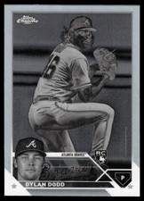 2023 Topps Chrome Update DYLAN DODD NEGATIVE REFRACTOR USC210 BRAVES RC