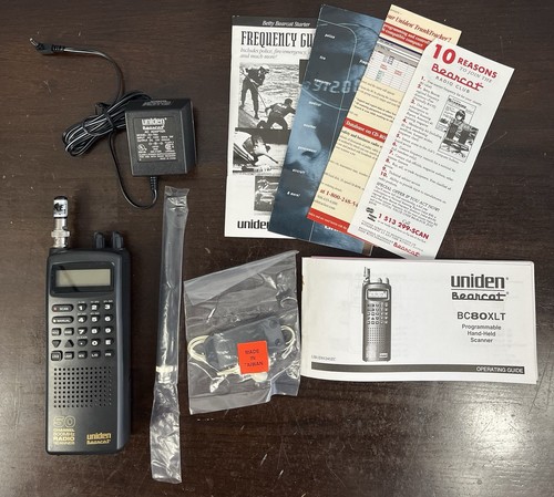 Uniden Bearcat BC80XLT 50 Channel Portable Handheld Radio Scanner With Extras