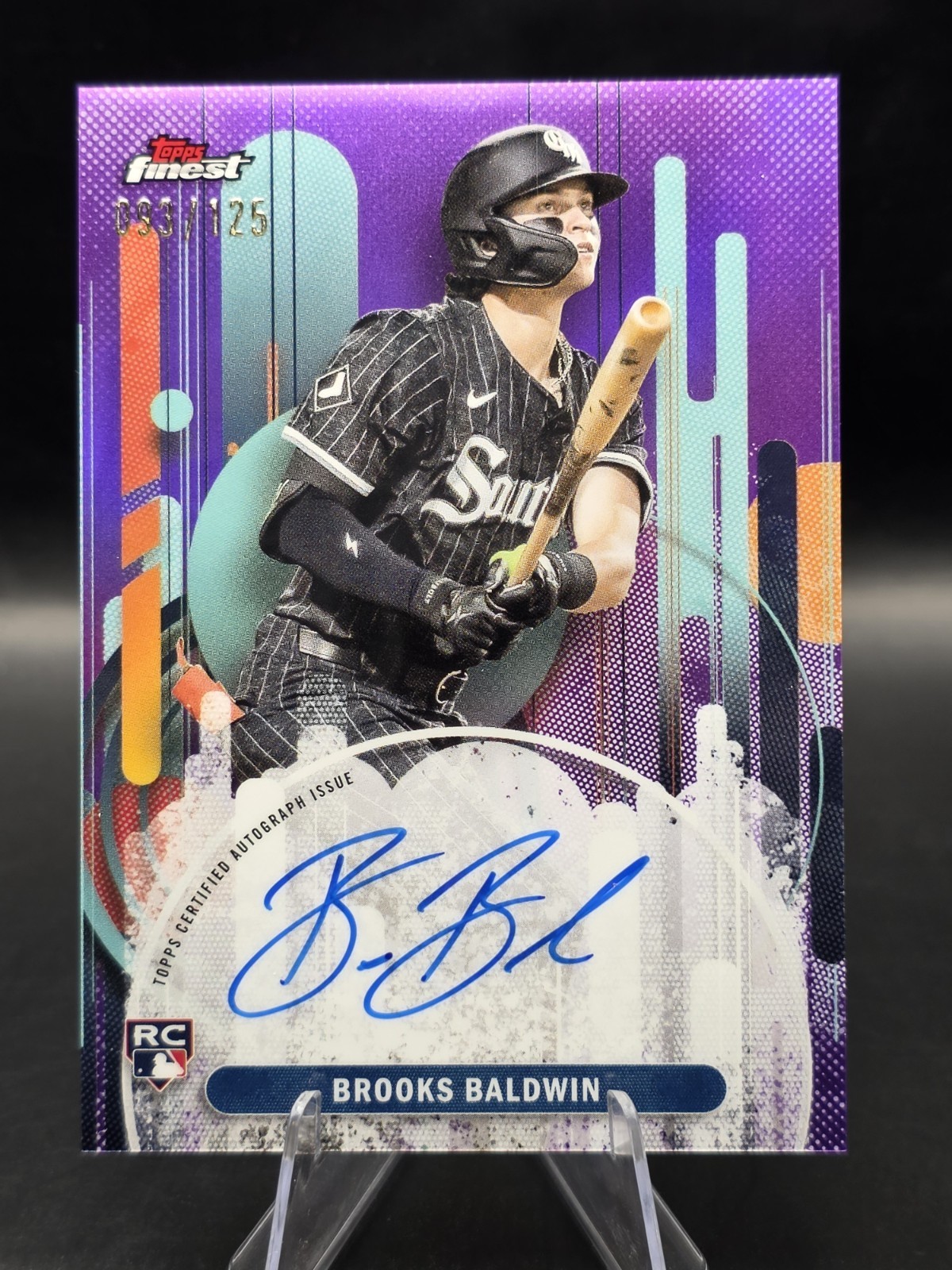 2025 Topps Finest - Finest Autographs Brooks Baldwin #FA-BBA Purple Refractor...