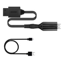 NEW Black USB Cable For HDTV Monitor Display Wii To HDMI Adapter HD 720P/1080P