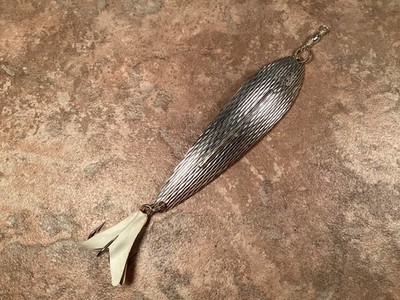 Vintage NOS Williams Wabler Freshwater Silver Tone  Fishing Lure Fish Spoon  USA
