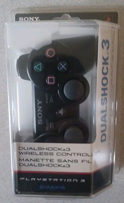 Sony PS3 DualShock 3  Wireless Controller OEM 2007 Black  brand new Sealed