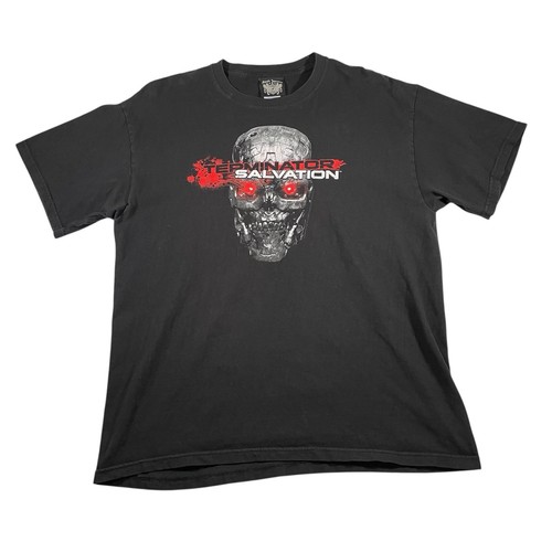 Y2K Terminator Salvation T Shirt L Movie Promo 2009 Film Graphic Ripple Junction