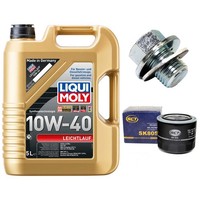 MotoröL Filter Set 10W-40 5 Liter + ÖLablassschraube FüR Toyota Corolla 1.8 D E9
