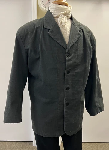 Civil War to Late Victorian Western/Cowboy Man's Grey Sack Coat - SZ  50"