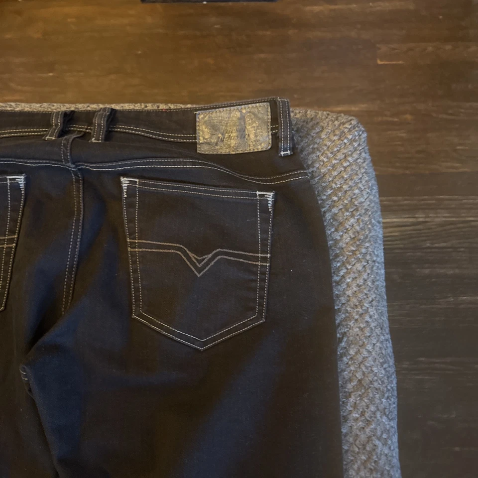 Jeans Diesel Para Hombre 36x34 Safado Negro Regular Ajustado Recto 008Y8 Foto 2 de 4