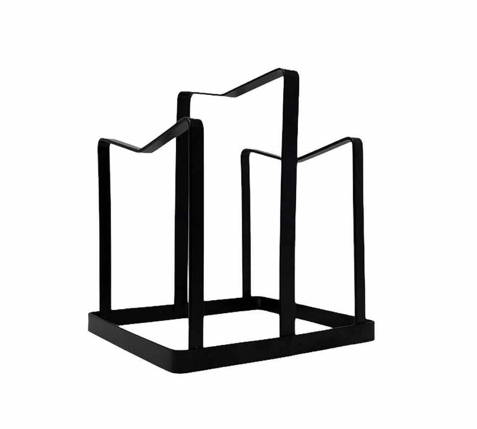  Organizer per tagliere supporto in metallo per coperchi vassoio salvaspazio  - Immagine 2 di 4