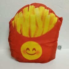 FRENCH FRIES 2 Sided Plush Throw Pillow 14" x 12" x 2  