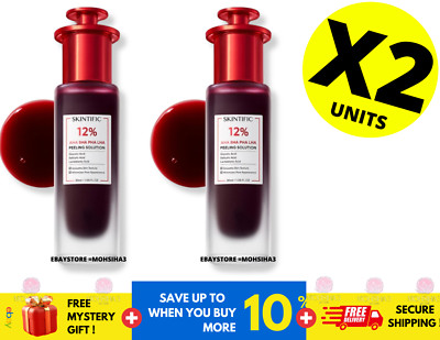 SKINTIFIC 12% Acid Peeling Solution Serum 30ml ( X 2 )