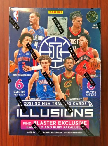 2021 2022 Panini Illusions NBA Basketball Trading Cards Blaster Box SEALED