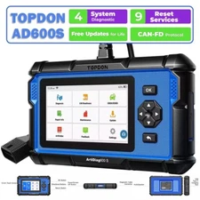 AD600S OBDII Scanner TOPDON Code Reader Diagnostic Tool Lifetime Free Update