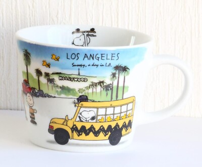Peanuts Snoopy World Travel Mug Los Angeles Capacity: Approx.340ml Porcelain Mug