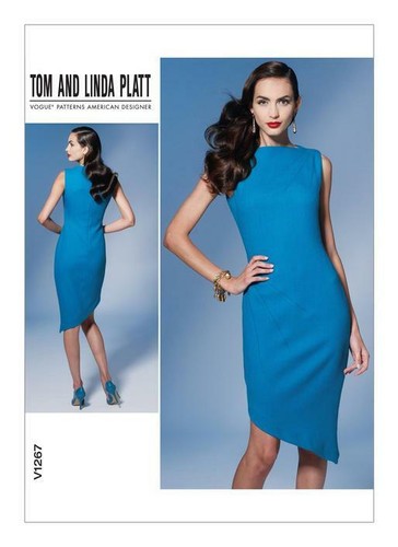 Vogue Sewing Pattern 1267 Misses Radiating Dart Detail Dress Size 8-16 UC - Picture 4 of 4