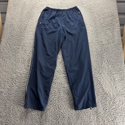 Vintage Nike Track Pants Mens Large Blue Polyester Running