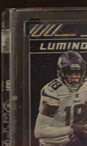 JUSTIN JEFFERSON 2020 Panini XR Luminous Endorsements Rookie RC Auto /49 Vikings - Picture 4 of 10