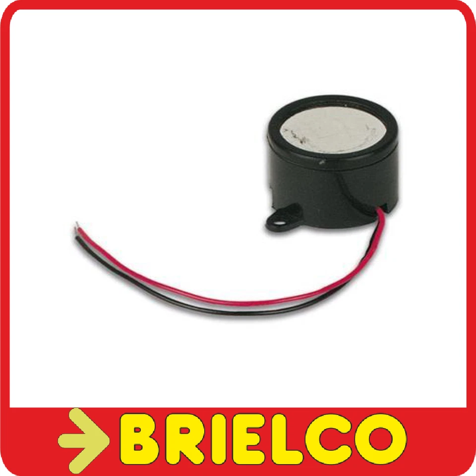 VELLEMAN ZUMBADOR PIEZOELECTRICO 2.8KHZ CONTINUO 4 A 15VDC 90DB