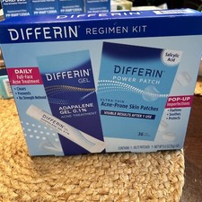 Differin Daily Full Face Acne Treatment Regimen Kit