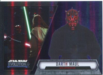 Star Wars Evolution 2016 Purple Parallel Card #94 Darth Maul - Sith Apprentice