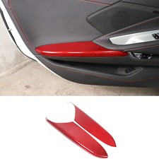 Red Real Carbon Fiber Interior Full Decor Cover Trim Kit For Corvette C8 2020-25 Red Real Carbon Fiber Interior Full Decor Cover Trim Kit For Corvette C8 2020-25