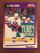 Craig Ludwig 13 Score 1991 Hockey Trading Card