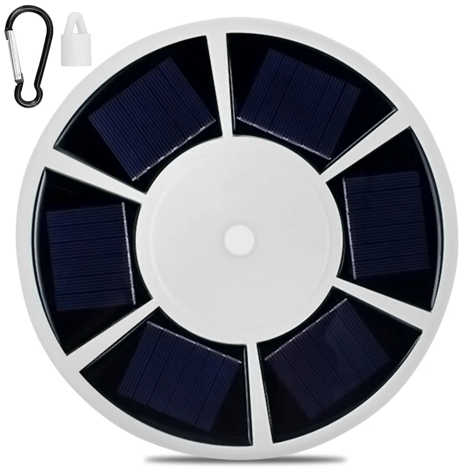 Luz de poste de bandera con energía solar 26 LED activa automática súper brillante impermeable EE. UU. Foto 2 de 4