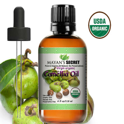 #ad Mayan#x27;s Secret Organic Camellia Seed Oil 4oz – Pure Oil for Skin Face amp; Hair $14.95
