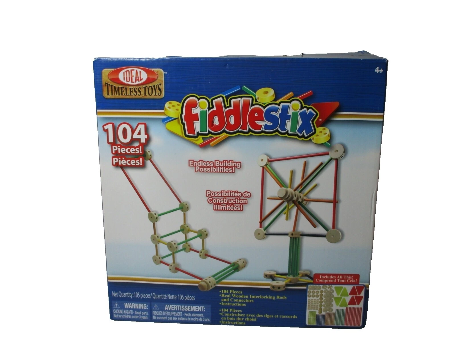 Juguete Construcción Ideal piezas y piezas