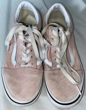VANS Old Skool Pink Low Top Canvas Suede Skate Shoes Sneakers  Women  s Size 6.5